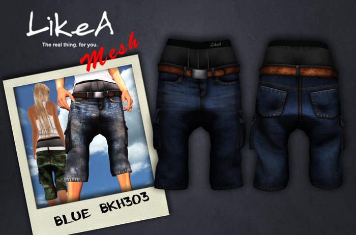 ::LikeA:: DENIM BLUE BKH303 cargo(MALE) 