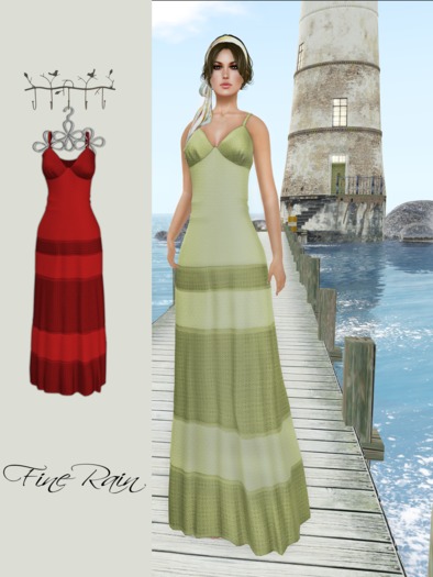 :: FineRain creations.::Long Dress Red
