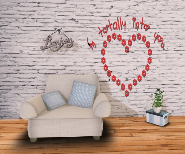 I'm totally into you_decal_Red