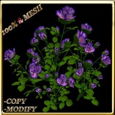 LW_ Mesh Large Rose Bush -  Purple Pink