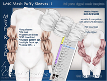 LMC Mesh Templates - Puffy Sleeves II - Fully rigged mesh vintage sleeves