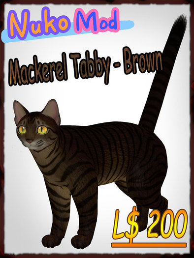 NukoMod_Mackerel Tabby - Brown
