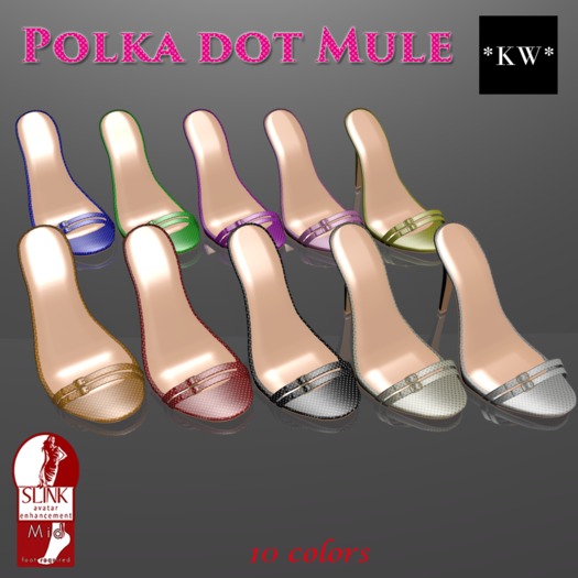 *KW* Polka dot Mule (MC)