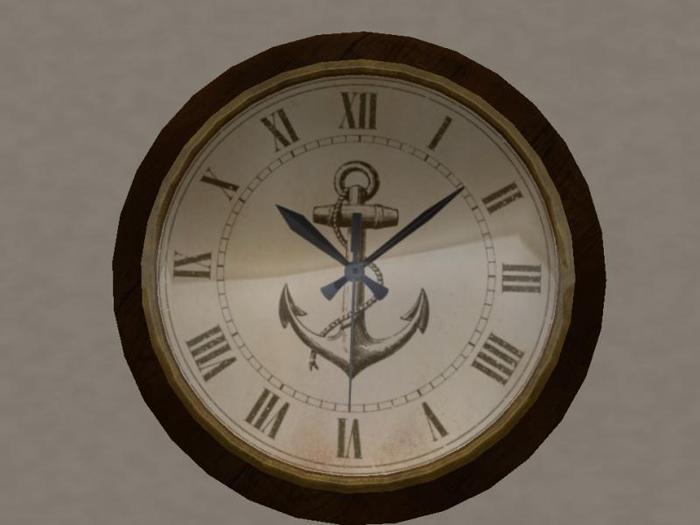 Mesh Clock; Anchor (A GullsWing Sailing and Maritime Product)