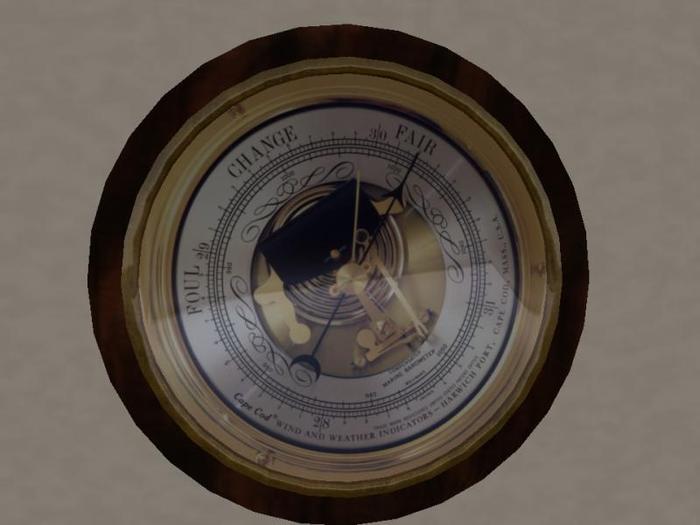 Mesh Barometer: Brass (A GullsWing Sailing and Maritime Product)