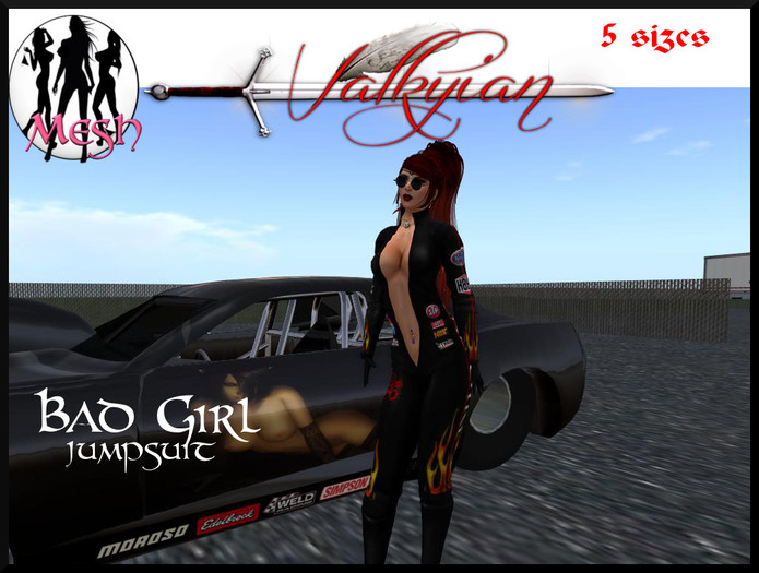 ~Valkyrian~   Bad Girl JumpSuit  "Fem" 