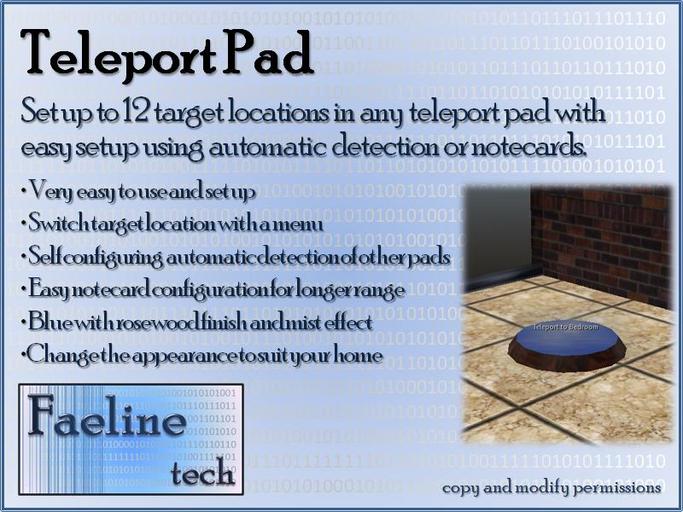 Faeline: Teleport Pad v2.0