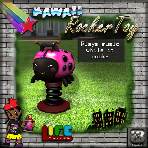 [SugaBees] [LIFE] Kawaii Pink Ladybug Rocker Toy