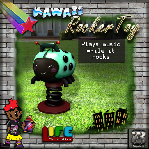 [SugaBees] [LIFE] Kawaii Green Ladybug Rocker Toy
