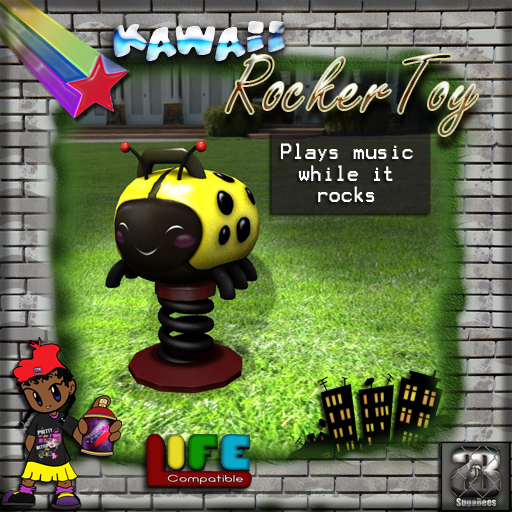 [SugaBees] [LIFE] Kawaii Pink Ladybug Rocker Toy