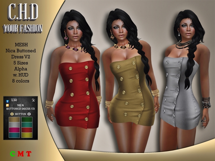 [C.H.D] Nica Buttoned Dress V2