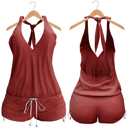 Blueberry Lisq - Mesh / Lola's - Rompers - Red