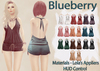 Blueberry lisq ruched tied rompers