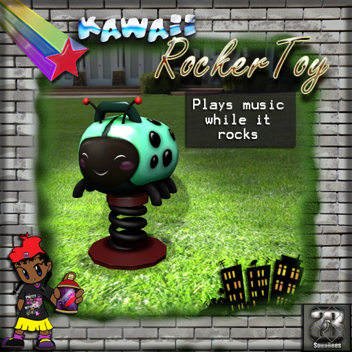 [SugaBees] Kawaii Green Ladybug Rocker Toy