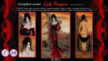 .:.AVATAR COMPLETO LADY VAMPIRIA -- tran  mod box
