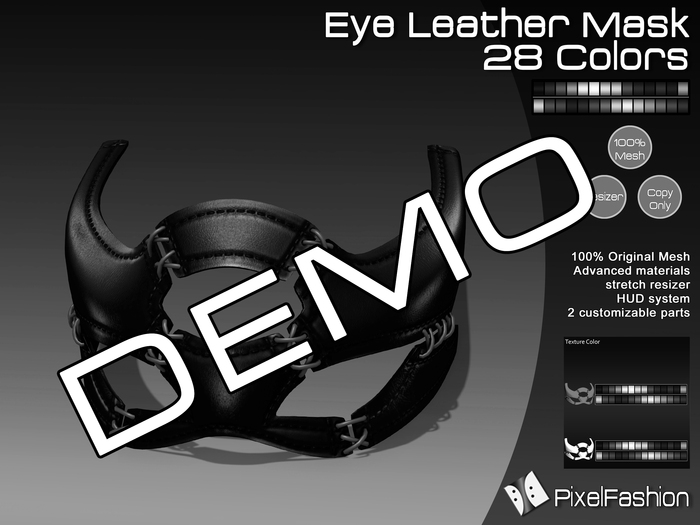 :)(: DEMO Eye Leather Mask - All Colors v1.0 / Unisex Mask
