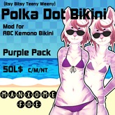 [MF] Polka Dot Bikini - Purple