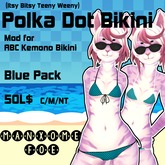 [MF] Polka Dot Bikini - Blue