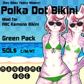 [MF] Polka Dot Bikini - Green