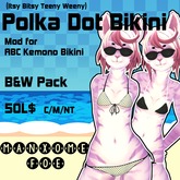 [MF] Polka Dot Bikini - B&W