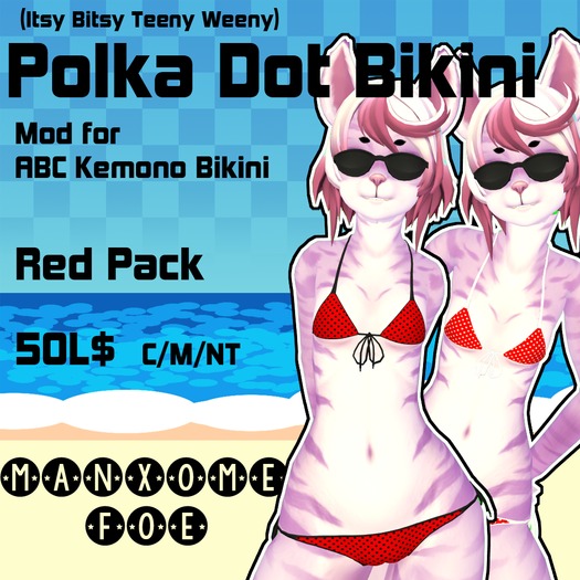 [MF] Polka Dot Bikini - Red