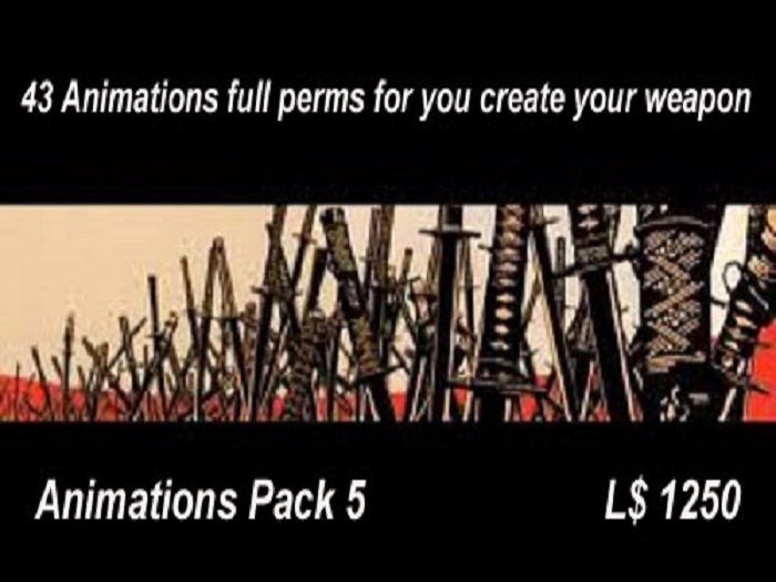 Animations Pack  5  - 43  Animations full perms