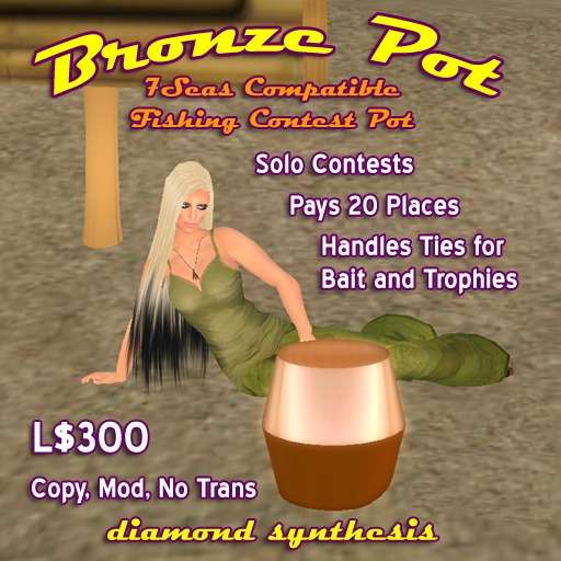 7Seas Fishing Contest Pot, Bronze Pot