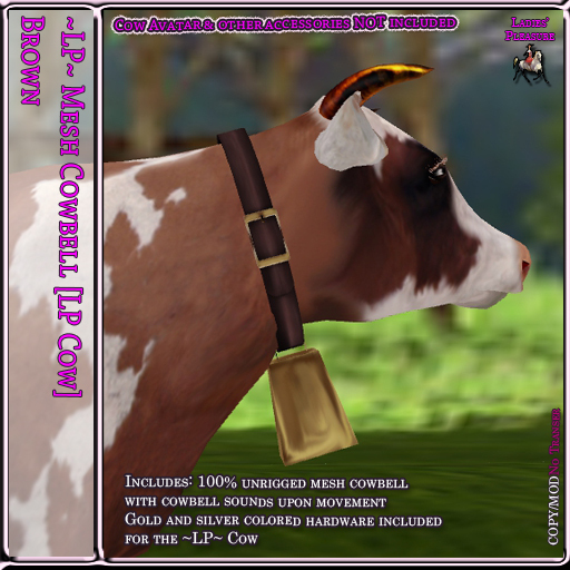 ~LP~ Cowbell [LPC] Gold & Silver / Brown