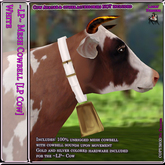 ~LP~ Cowbell [LPC] Gold & Silver / White