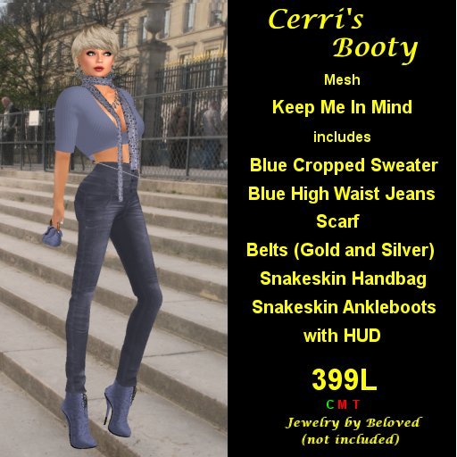 Cerri's Keep Me In Mind Blue and Blue
