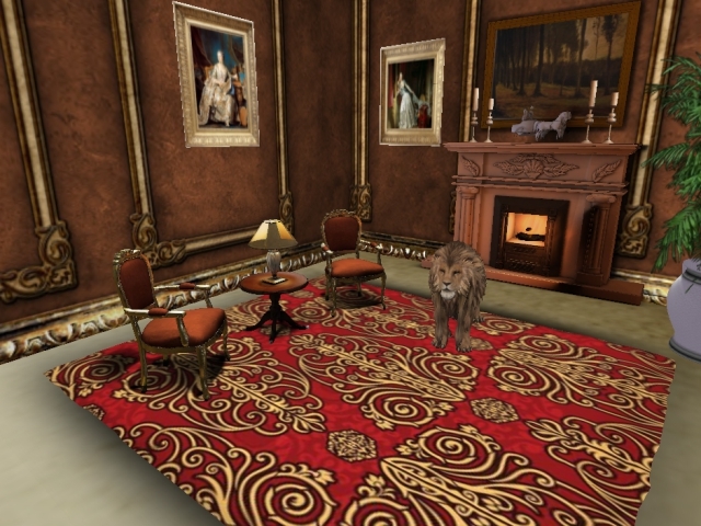 H♥MD- BAROQUE RUG * GOLD