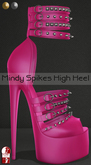 Bens Boutique - Mindy Spikes High Heel (slinkhighfeet) Pink