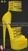 Bens Boutique - Mindy Spikes High Heel (slinkhighfeet) Yellow