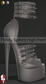 Bens Boutique - Mindy Spikes High Heel (slinkhighfeet) Gray
