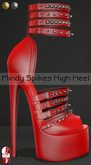 Bens Boutique - Mindy Spikes High Heel (slinkhighfeet) Red2