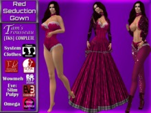 [TKS] Complete Outfit - Red Seduction Gown