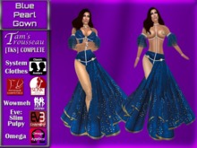 [TKS] Complete Outfit - Blue Pearl Gown