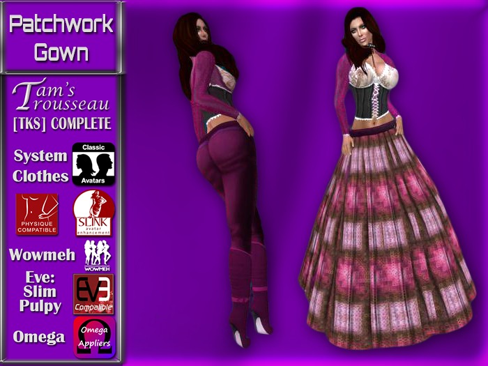 [TKS] Complete Outfit - Patchwork Gown