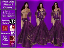 [TKS] Complete Outfit - Purple Pearl Gown