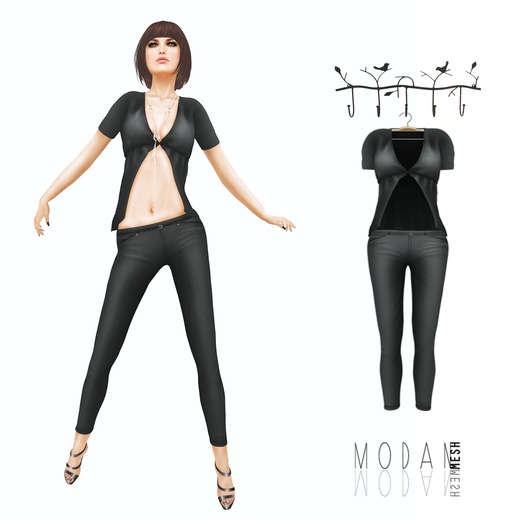::M.O.D.A.N.M.E.S.H.::MODAN TOP & PANTS  Grey