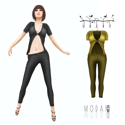 ::M.O.D.A.N.M.E.S.H.::MODAN TOP & PANTS  Yellow