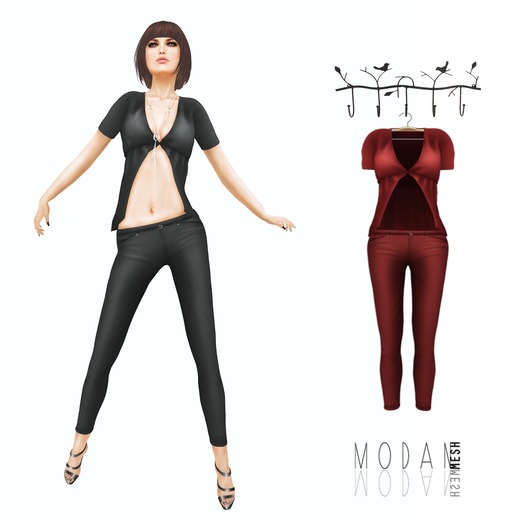 ::M.O.D.A.N.M.E.S.H.::MODAN TOP & PANTS  Pink