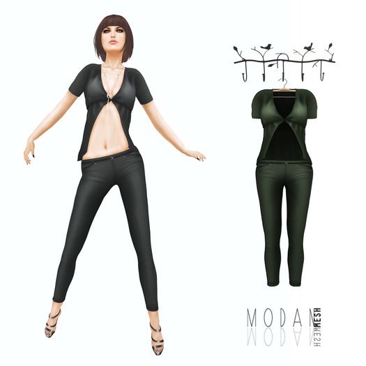 ::M.O.D.A.N.M.E.S.H.::MODAN TOP & PANTS  Green
