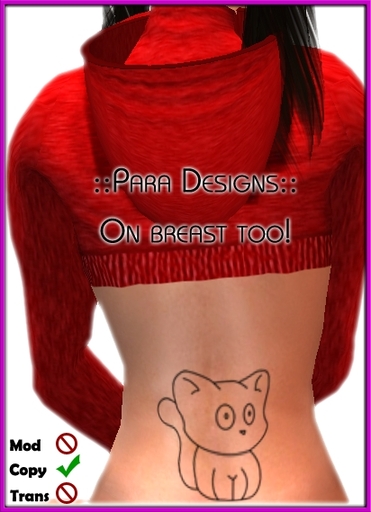 ::Para Designs:: Confuzed Kitty Tattoo