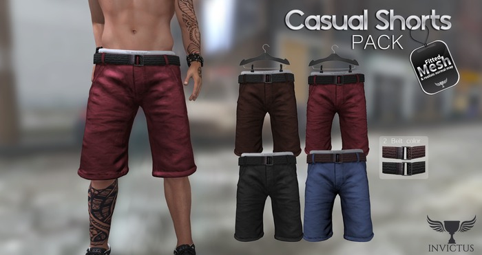 INVICTUS  - Casual Shorts  - Pack // Fitted Mesh