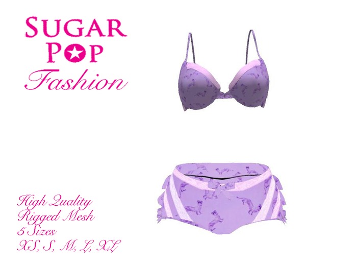 Ferrets Mesh Bra & Ruffle Panty 