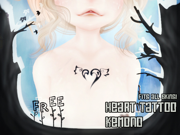 !FREE! -Heart Chest Tattoo- (For ABC Kemono Half-Top)