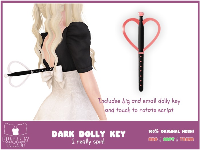 .: Buttery Toast:. Dark Dolly Key - Red (100% Original Mesh)