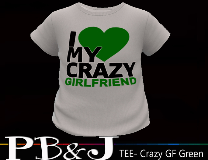 PB&J Tee  Crazy Gf green