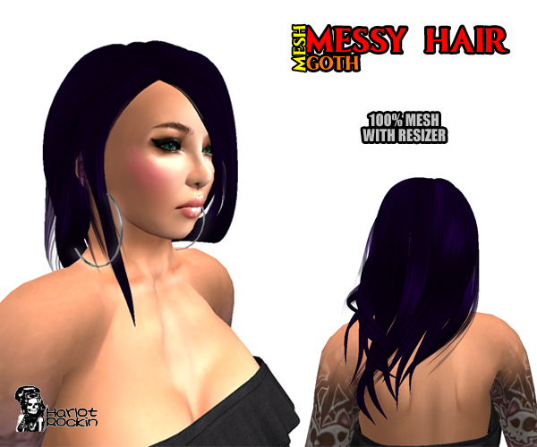 [LR]Messy Hair Goth